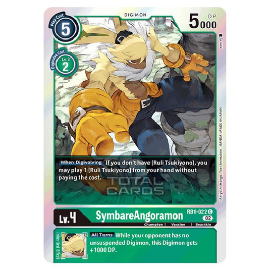 Digimon Card Game - RB-01: Resurgence Booster - SymbareAngoramon - (Common) - RB1-022