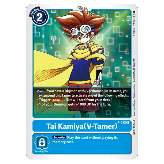 Digimon Card Game - Release Special Booster Ver.1.0 (BT01-03) - Tai Kamiya (V-Tamer) (Promo) - P-012