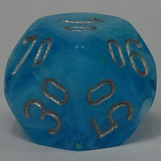 Chessex - Signature 16mm D10/100 - Luminary - Sky with Silver