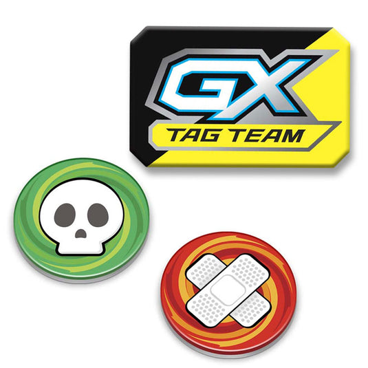 Pokemon - Acrylic Condition Markers & 1 Acrylic TAG TEAM GX Marker