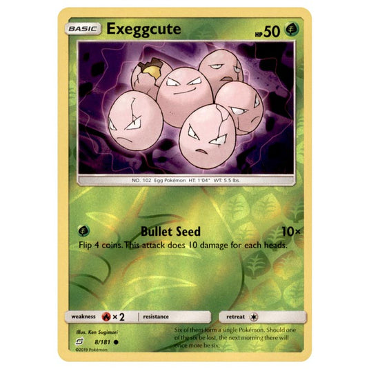 Pokemon - Sun & Moon - Team Up - Exeggcute - 8/181 - (Reverse Holo)