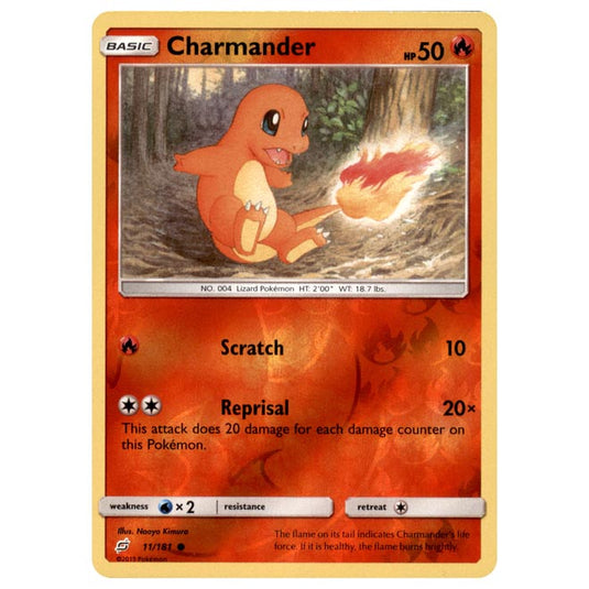 Pokemon - Sun & Moon - Team Up - Charmander - 11/181 - (Reverse Holo)