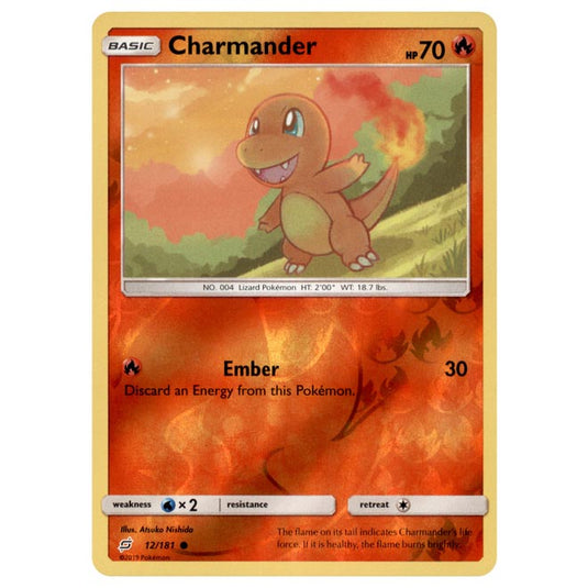 Pokemon - Sun & Moon - Team Up - Charmander - 12/181 - (Reverse Holo)