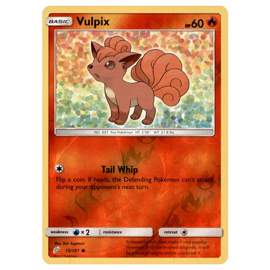 Pokemon - Sun & Moon - Team Up - Vulpix - 15/181 - (Reverse Holo)