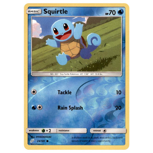 Pokemon - Sun & Moon - Team Up - Squirtle - 23/181 - (Reverse Holo)