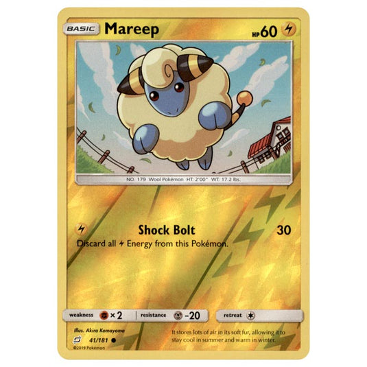 Pokemon - Sun & Moon - Team Up - Mareep - 41/181 - (Reverse Holo)