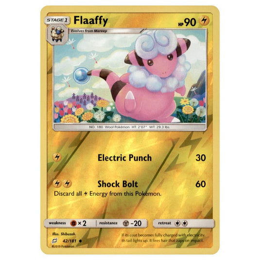 Pokemon - Sun & Moon - Team Up - Flaaffy - 42/181 - (Reverse Holo)