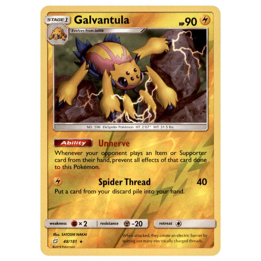 Pokemon - Sun & Moon - Team Up - Galvantula - 48/181 - (Reverse Holo)