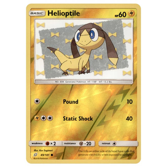 Pokemon - Sun & Moon - Team Up - Helioptile - 49/181 - (Reverse Holo)