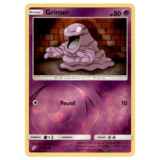 Pokemon - Sun & Moon - Team Up - Grimer - 62/181 - (Reverse Holo)