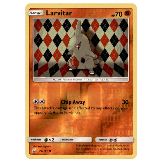 Pokemon - Sun & Moon - Team Up - Larvitar - 79/181 - (Reverse Holo)