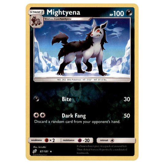 Pokemon - Sun & Moon - Team Up - Mightyena - 87/181 - (Reverse Holo)