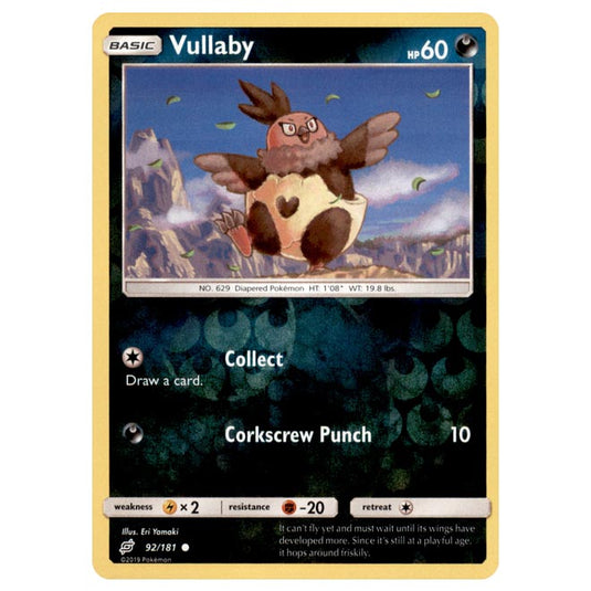 Pokemon - Sun & Moon - Team Up - Vullaby - 92/181 - (Reverse Holo)