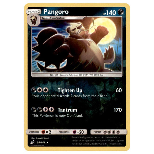 Pokemon - Sun & Moon - Team Up - Pangoro - 94/181 - (Reverse Holo)