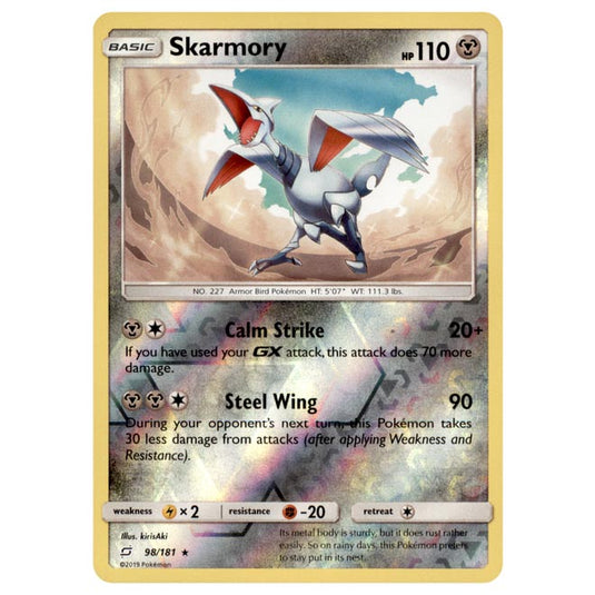 Pokemon - Sun & Moon - Team Up - Skarmory - 98/181 - (Reverse Holo)