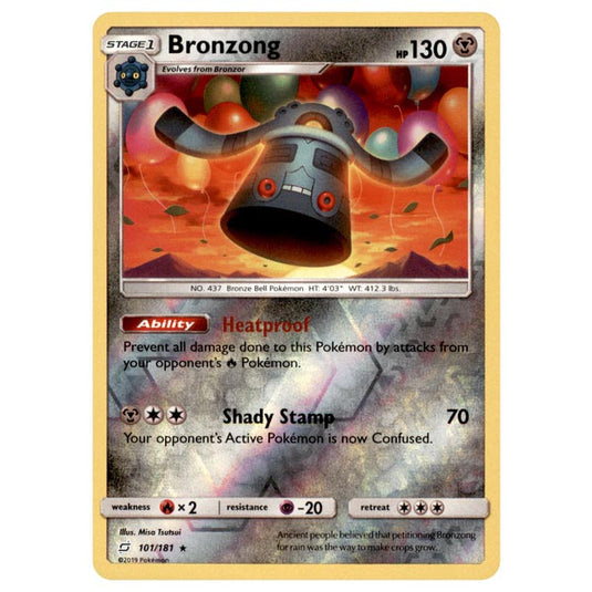 Pokemon - Sun & Moon - Team Up - Bronzong - 101/181 - (Reverse Holo)