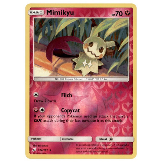 Pokemon - Sun & Moon - Team Up - Mimikyu - 112/181 - (Reverse Holo)