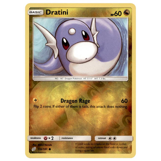 Pokemon - Sun & Moon - Team Up - Dratini - 116/181 - (Reverse Holo)