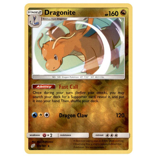 Pokemon - Sun & Moon - Team Up - Dragonite - 119/181 - (Reverse Holo)