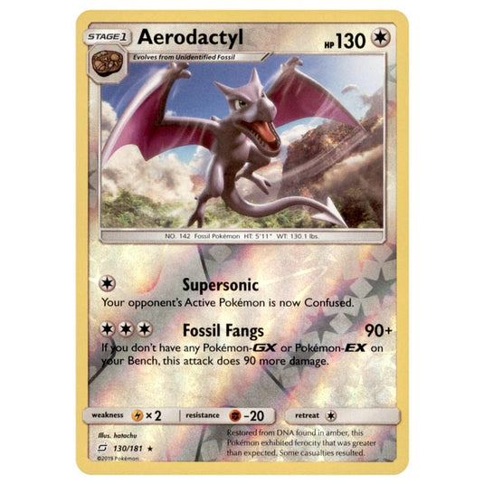 Pokemon - Sun & Moon - Team Up - Aerodactyl - 130/181 - (Reverse Holo)