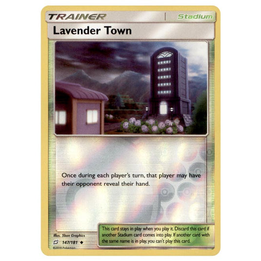 Pokemon - Sun & Moon - Team Up - Lavender Town - 147/181 - (Reverse Holo)