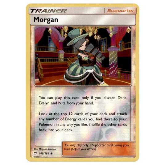 Pokemon - Sun & Moon - Team Up - Morgan - 149/181 - (Reverse Holo)