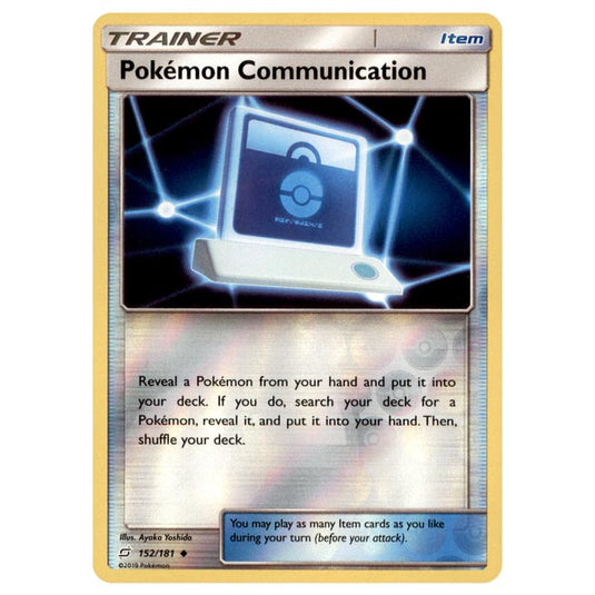 Pokemon - Sun & Moon - Team Up - Pokemon Communication - 152/181 - (Reverse Holo)