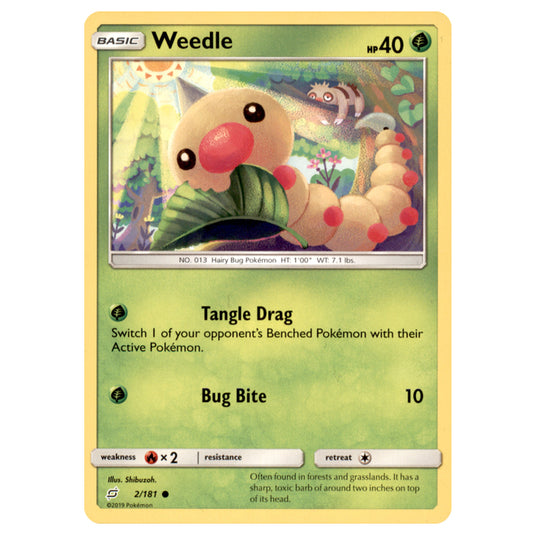 Pokemon - Sun & Moon - Team Up - Weedle - 2/181