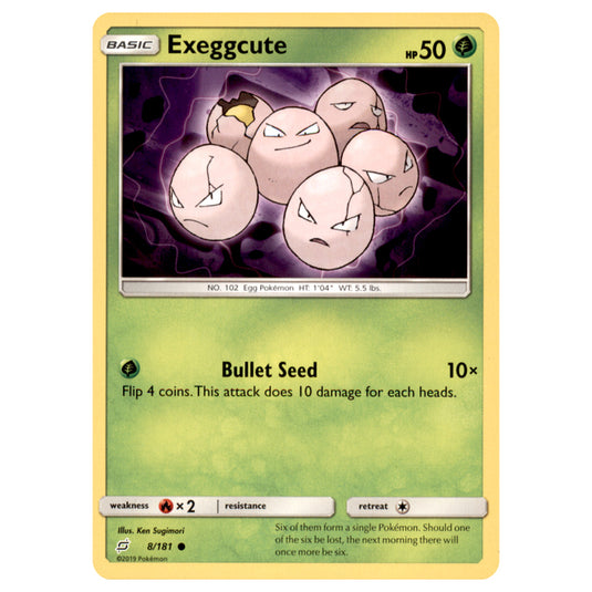 sun seed pokemon card Pokemon - Sun & Moon - Team Up - Exeggcute