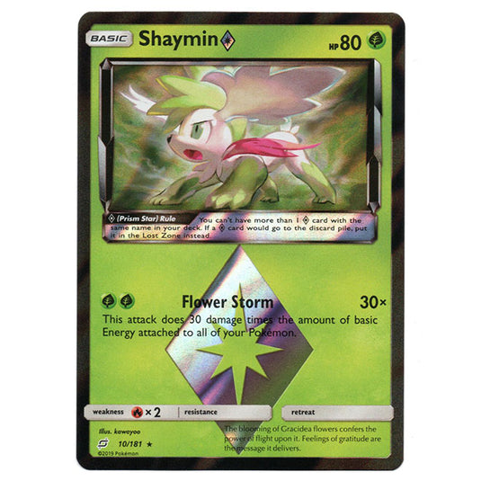 Pokemon - Sun & Moon - Team Up - Shaymin (Prism Star) - 10/181