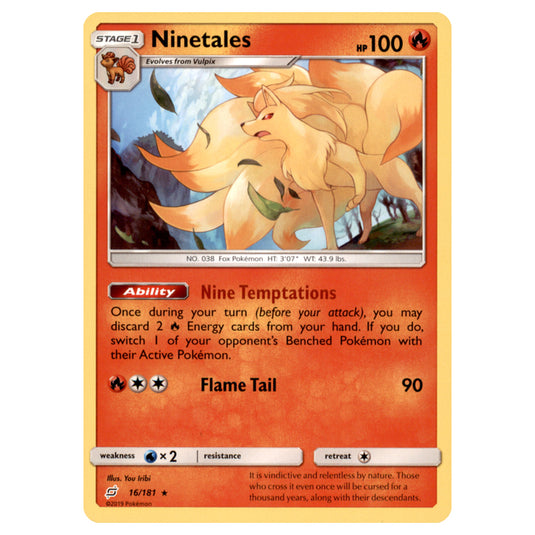 Pokemon - Sun & Moon - Team Up - Ninetales - 16/181