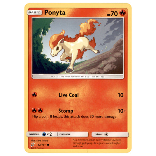 Pokemon - Sun & Moon - Team Up - Ponyta - 17/181