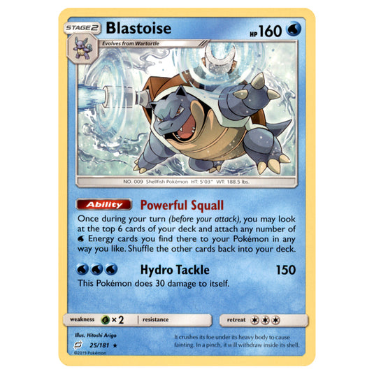 Pokemon - Sun & Moon - Team Up - Blastoise - 25/181