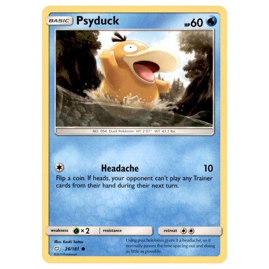 Pokemon - Sun & Moon - Team Up - Psyduck - 26/181