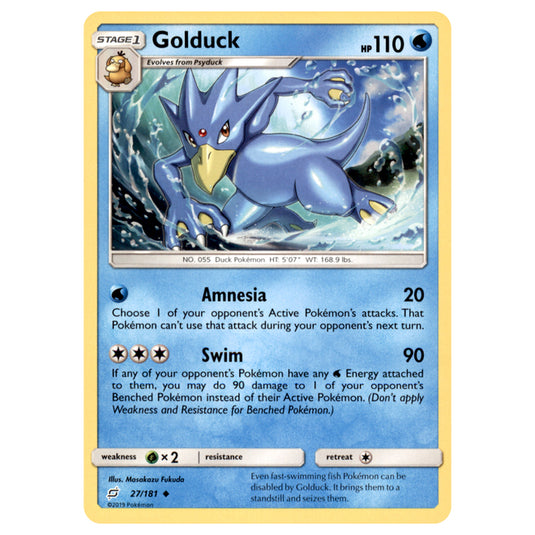 Pokemon - Sun & Moon - Team Up - Golduck - 27/181