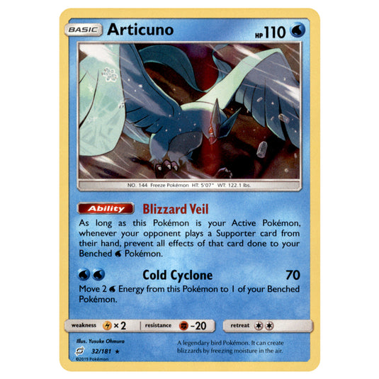 Pokemon - Sun & Moon - Team Up - Articuno - 32/181