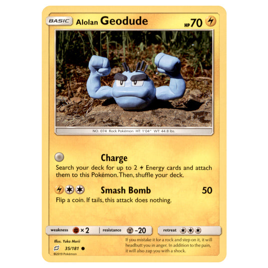 Pokemon - Sun & Moon - Team Up - Alolan Geodude - 35/181