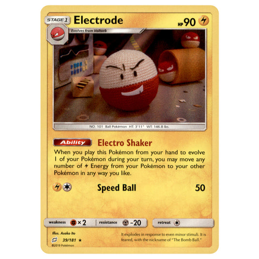 Pokemon - Sun & Moon - Team Up - Electrode - 39/181