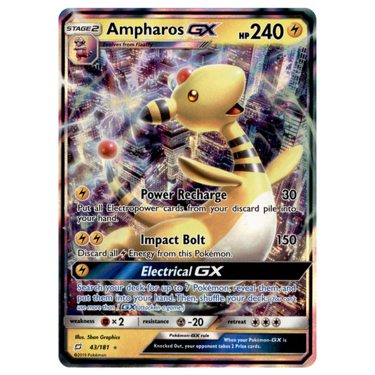 Pokemon - Sun & Moon - Team Up - Ampharos-GX - 43/181