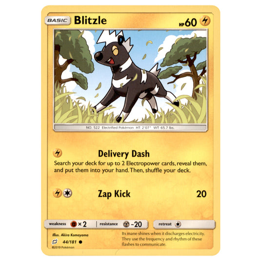 Pokemon - Sun & Moon - Team Up - Blitzle - 44/181 Pokemon - Sun & Moon - Team Up - Blitzle - 44/181