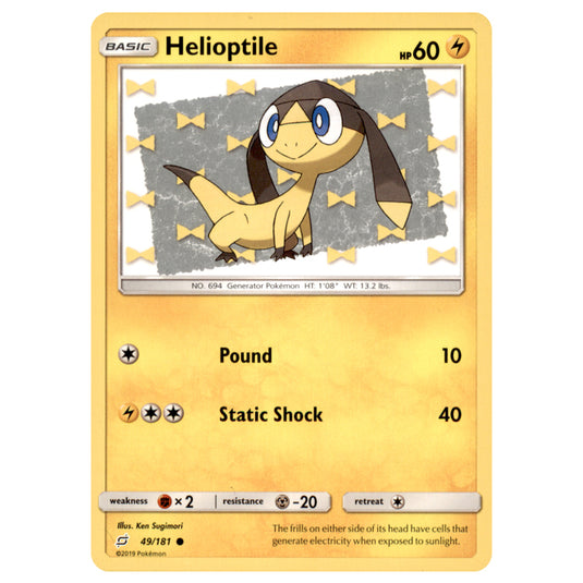 helioptile pokemon card Pokemon - Sun & Moon - Team Up - Helioptile
