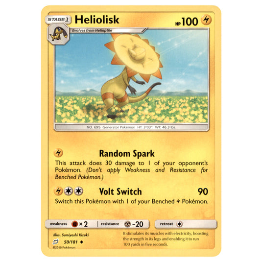 pokemon heliolisk card Pokemon - Sun & Moon - Team Up - Heliolisk