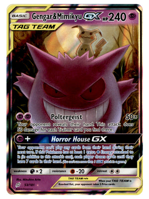Pokemon - Sun & Moon - Team Up - Gengar & Mimikyu-GX - 53/181