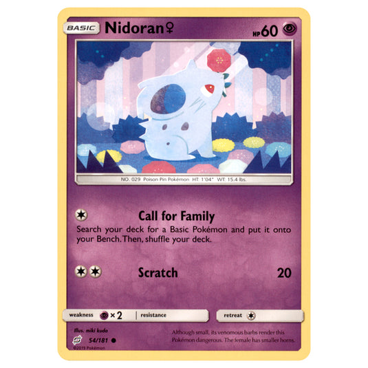 Pokemon - Sun & Moon - Team Up - Nidoran - 54/181