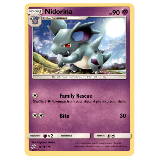 Pokemon - Sun & Moon - Team Up - Nidorina - 55/181 Pokemon - Sun & Moon - Team Up - Nidorina - 55/181