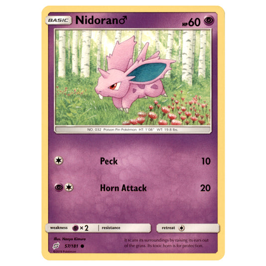 Pokemon - Sun & Moon - Team Up - Nidoran - 57/181