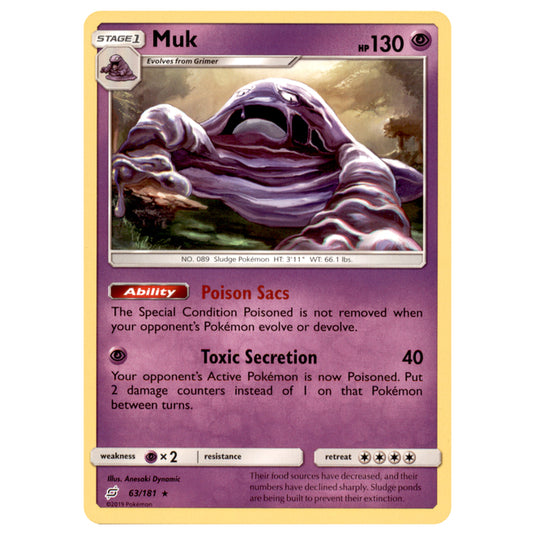 Pokemon - Sun & Moon - Team Up - Muk - 63/181