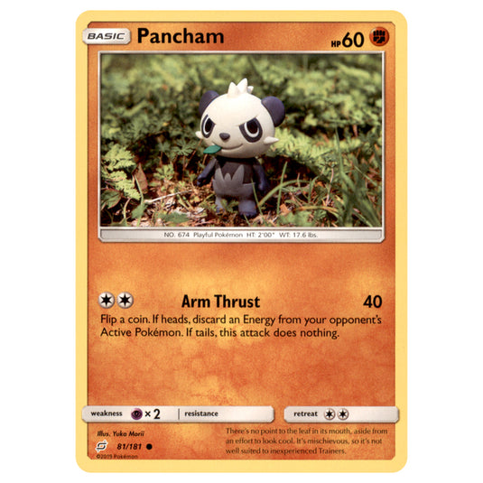 pokemon pancham card Pokemon - Sun & Moon - Team Up - Pancham