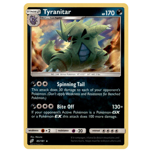 Pokemon - Sun & Moon - Team Up - Tyranitar - 85/181