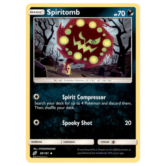 Pokemon - Sun & Moon - Team Up - Spiritomb - 89/181